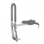 Lastele m&otilde;eldud rattaiste &uuml;likerge kokkupandav kaasaskantav kiirkinnitusega rattaistme kinnitus t&auml;iskasvanutele hall