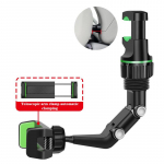 Tahavaatepeegli telefonihoidik autole 360&deg; p&ouml;&ouml;rleva telefonikinnitusega GPS-i hoidik Universaalne autotelefoni hoidik k&otilde;igile nutitelefonidele hall v&auml;rv