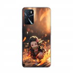 Coque Maniacase pour Oppo A16s Demon Slayer Nezuko 3D art anime Manga