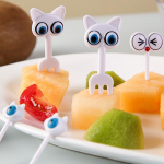 Cartoon Fruit Fork hambaorkid armsad loomatoidud, minil&otilde;unakarbi kaunistused 8PCS