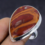 Noreena Jasper Gemstone 925 Sterling Silver gift Jewelry Ring Size 9 u2I65