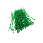100 tk 3X100 mm nailonist plastist v&auml;rviline kaabli juhtme organiseerija t&otilde;mbeside n&ouml;&ouml;ri rihm roheline