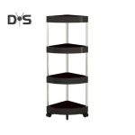 Riiulik&auml;ru mitme kihi ja suure mahutavusega, 360-kraadise rataste disainiga, p&otilde;randal seisev vannitoa nurgariiul A