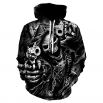 2024 Hot New Skull meeste dressipluus 3D-printimine Naljakas Hip Hop kapuuts Gooti punkriietus s&uuml;gisjope Meeste spordir&otilde;ivad 2XL