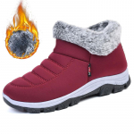 Naiste moodsad lumesaapad Mugavad pl&uuml;&uuml;sise voodriga libisemiskindlad &uuml;mmargused kingad 35 punane