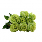 Kunstlik 9 peaga roosilillega pruudikimp pulmapeo kodu t&ouml;&ouml;lauakaunistus