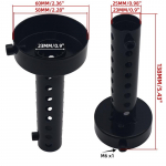 2x mootorratta Can DB Killer summuti m&uuml;ra heli eemaldaja v&auml;ljalaske reguleeritav summuti summuti raud 35mm/42mm/45mm/48mm/60mm