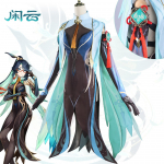 Xianyun Cosplay  Pilvehoidja kost&uuml;&uuml;m Xianyuni &uuml;htne riietus  Halloweeni karnevalipeo rollim&auml;ngu riietus&uuml;likond parukas L-(Costume+Wig)