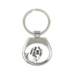 St. Bernard, Saint Bernard, Alpine Mastiff, Bernhardiner - keychain with a dog, keychain with a print, personalized pendant from the Art-Dog brand