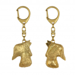 Scottish terrier, Aberdeen Terrier, Scottie, Aberdeenie - Gilded key ring with dog in gift box, handbag decoration, luxury accessory by Art-Dog brand