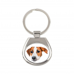 Jack Russell Terrier - geometric keychain with a photo and the inscription Art-Dog