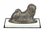 Lhasa Apso - dog figurine, figure on a white base, trophy for Art-Dog dog show exhibition