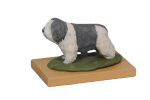 Polish Lowland Sheepdog, PON, Valee Sheepdog - painted figurine, statue, figure, made by the artist, brand Art-Dog