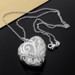 Disainer 925 tembeldatud h&otilde;bedane peen kristallist s&uuml;dameripatsiga kaelakee naistele, pulmatarvikud, ehted paarile, kingitused