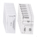 16x Vacuum Cleaner Filter Set, Motor Protection Spare Parts Easy to Use Easily Install High