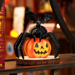 Halloweeni kaunistused, &auml;mblik, vaigukaunistused, kodune t&ouml;&ouml;laud, p&uuml;hadepidu