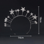 Luksuslik s&auml;delev t&auml;ht Tiaras Pulmapruut T&uuml;drukute Juukseaksessuaarid Printsessikroon h&otilde;bedane kivist peakate