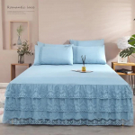 Kahekohaline pitsiline seelik, colcha de cama queen, Plant tr&uuml;kitud voodikate &uuml;he-/queen-/king-size voodilina(Padjap&uuml;&uuml;r vaja tellida) 1pc 150cmx200cm