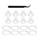 16Pcs Silicone Seal Ring with Tweezer for Thermoblast 24-64oz BPA-Free Part O Ring for Thermoblast Bottles Leakproof Replacement Accessories 1 Set