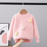 Laste kampsun S&uuml;gistalvine Pullover T&uuml;drukute Kaelusega kampsunid Velvet Multikas pikkade varrukatega kootud s&auml;rk 110cm