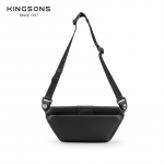 Kingsons Meeste rinnakott Kaasaskantav tropikott Must V&auml;ike Crossbody kott Magnetiline Kiirkinnitusega Pandlaga Veekindel pol&uuml;ester Tech Sling X3