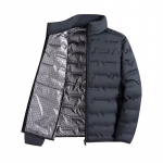 Isesoojenevad sulejoped Meeste tuulekindlad plisseeritud sulejoped Standkrae Klassikalised soojad talvejoped XXXXL roheline