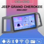 Android Carplay Auto Raadio JEEP GRAND CHEROKEE 2004-2007 jaoks Multimeediam&auml;ngija Peaseade Stereo GPS Navigatsioon BT WIFI 2+32GB 1+16GB