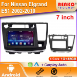 Nissan Elgrand E51 2002-2010 jaoks Android Auto raadio Carplay GPS-navigatsiooniga Multimeediapleier Android Auto 4G Wifi IPS 2din 4 core 1GB+32GB carplay