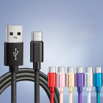C-t&uuml;&uuml;pi kiirlaadimiskaabel Androidi, Apple'i, Samsungi, Huawei, Xiaomi mobiiltelefonidele Purple - Android