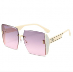 polariseerimata New Square raamita retro p&auml;ikeseprillid naistele Mood Vintage gradientprillid Meeste Luksus Trend Br&auml;nd Disainer Shades Prillid