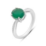 H&otilde;bedane s&otilde;rmus naturaalse agaatiga 2,24 ct, toote kaal 3,07 g (2171010) 17