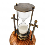 4 min Messingist liivakell kompassiga puidust alusel, personaliseeritud s&uuml;nnip&auml;evakingitus talle temale, pruutpoistele, pulmakingitus, j&otilde;ulukaunistus