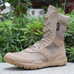 Fashion Men's Work Shoes SFB Light Men Ankle Boots Waterproof Lace-up High Top Boot Fashion Mesh Motorcycle Boots New botas para hombre 35