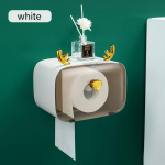 Creative Antler Tissue Box Vannitoa veekindel hammas WC rullpaberi sahtlikarp Seinale kinnitatav salvr&auml;tikuhoidja vannitoatarvikud oranž