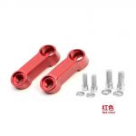 2 TK universaalne mootorratta tahavaatepeegli pikendus t&otilde;usutoru pikendusadapter, modifitseeritud eesmine &uuml;lekandealuse laiendusklamber punane