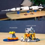 Klassikaline mudel Apollo Saturn V stardirakett ja stardiplatvorm Sobib 21309 92176 ehitusklotsid Laste haridusm&auml;nguasjad Kingitused