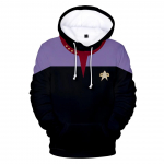 Kuumad Movie Star trek 3D Pusad Kampsunid Mood pikkade varrukatega riided Star trek cosplay kapuuts Suures suuruses meeste/naiste t&auml;navar&otilde;ivad 5XL