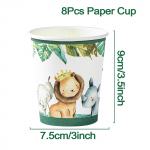 Džungli loomatarbed Lauan&otilde;ud Palju &otilde;nne s&uuml;nnip&auml;evaks Peokaunistused Lapsed Poiss Džunglisafari Teemapeokaunistus Roheline Mets Mets