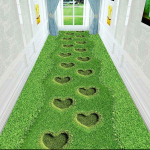 WTEMPO 3D Taim Esik Pikk Vaip Pastoraalne Vaibad Koridor P&otilde;randamatt Pehme Vahek&auml;igu trepid Libisemisvastane W120*H200CM