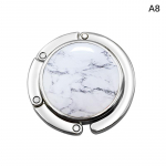 &Uuml;mmargune kaasaskantav kokkupandav metallkott konksuga rahakott k&auml;ekoti riidepuu naiste kotihoidik siseruumides ja v&auml;listingimustes kontorilaual kasutamiseks as the picture