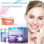Purple Whitening Tooth puhastuspulber suu&otilde;&otilde;ne puhastav Fresh Breath valgendav hambapuhastuspulber suuh&uuml;gieeni hoolduspulber 50g One Size valge