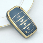 For Toyota Camry Highlander Corolla Crown Prado GR 86 Reiz 2015 2016 tarvikud 4 nupuga TPU auto v&otilde;tmekohvri kotikest must