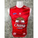 Tai rahvuslik jalgpalli treeninglipp JERSEY CHEER f&auml;nniprindiga Vintage kiire kuivav tank top varrukateta vormiriietus &uuml;mara kaelusega meestele naistele unisex M