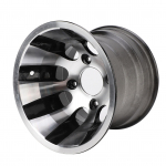 10-tolline velje alumiiniumsulamist stiilne v&auml;limus, t&auml;iustatud j&otilde;udlusega ATV rattarumm Quad Bike Go Kart G jaoks Front: 145mm / 5.7in Hub Width