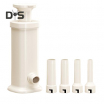 4 t&auml;idisega vorstimasin, k&auml;sitsi vorstit&auml;idise valmistaja koduseks kasutamiseks Toiduk&otilde;lblik vorstit&auml;ite t&ouml;&ouml;riist Vorstiliha t&auml;idisega k&ouml;&ouml;gitarbed valge