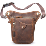 Meeste nahast kott v&auml;ljas Sport Lehmanahast Mobiiltelefon Fanny Pack Mootorrattas&otilde;idu v&ouml;&ouml;kott Crossbody kott One Size gray