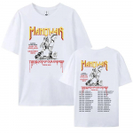 Manowari hiphopib&auml;ndi tr&uuml;kis&auml;rgid The Blood Our Enemies Tour 2025 Tees L&uuml;hikeste varrukatega puuvillane T-s&auml;rk Graafiline s&auml;rk XXL