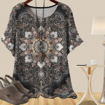 Naiste vabaaja kevads&auml;rk Naiste l&uuml;hikeste varrukatega v&auml;rvilised liblikad, vintage lilledega tr&uuml;kitud topid XS kollane