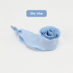 Lamedad siidist 2,5 cm laiused kingapaelad tossu jaoks V&auml;rvilised kalasaba plisseeritud kingapael, volangidega &uuml;hekihilised kingapaelad Kingad Aksessuaarid 100cm valge