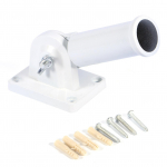 Seinale paigaldatav reguleeritav hoidik klamber roostevabast terasest lipuvarda tuulesokialus kruvidega